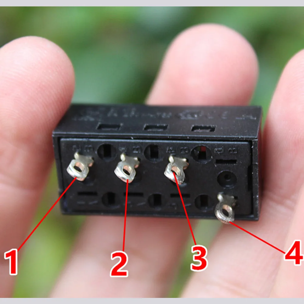 10PCS Micro black Toggle switch 3 gear 4pin switch mini Slide Control switch Band switch High Quality