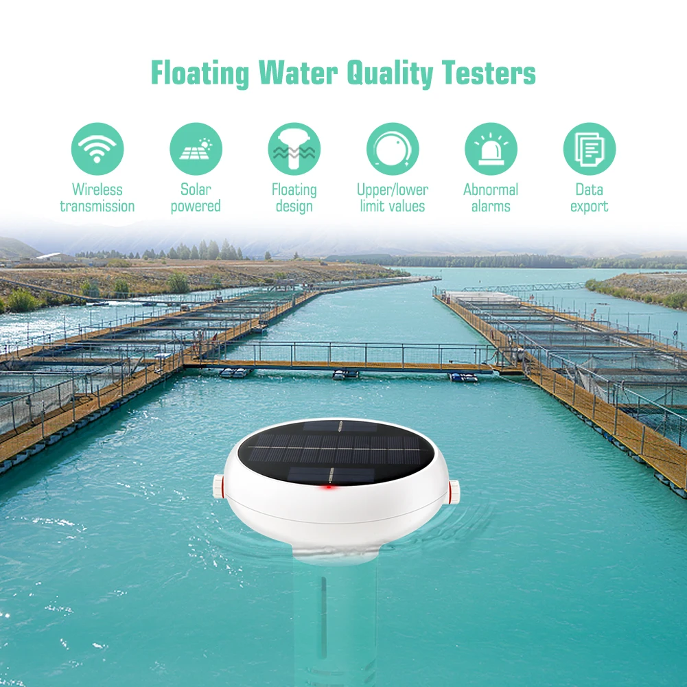 WiFi Zigbee Chlorine Meter Work with Tuya Smart Life APP PH ORP EC TDS Salinity Temp CL Meter Floating Waterproof Outdoor Pool