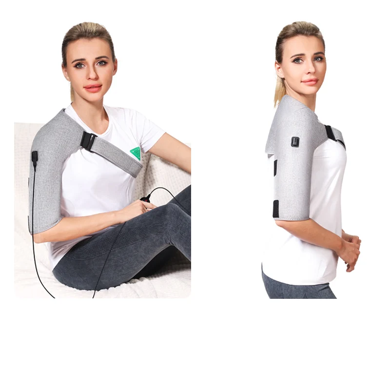 Red Light Heating Massage Shoulder Support Heating Pad 3-Speed Vibration Muscle Relax Belt Shoulder Brace