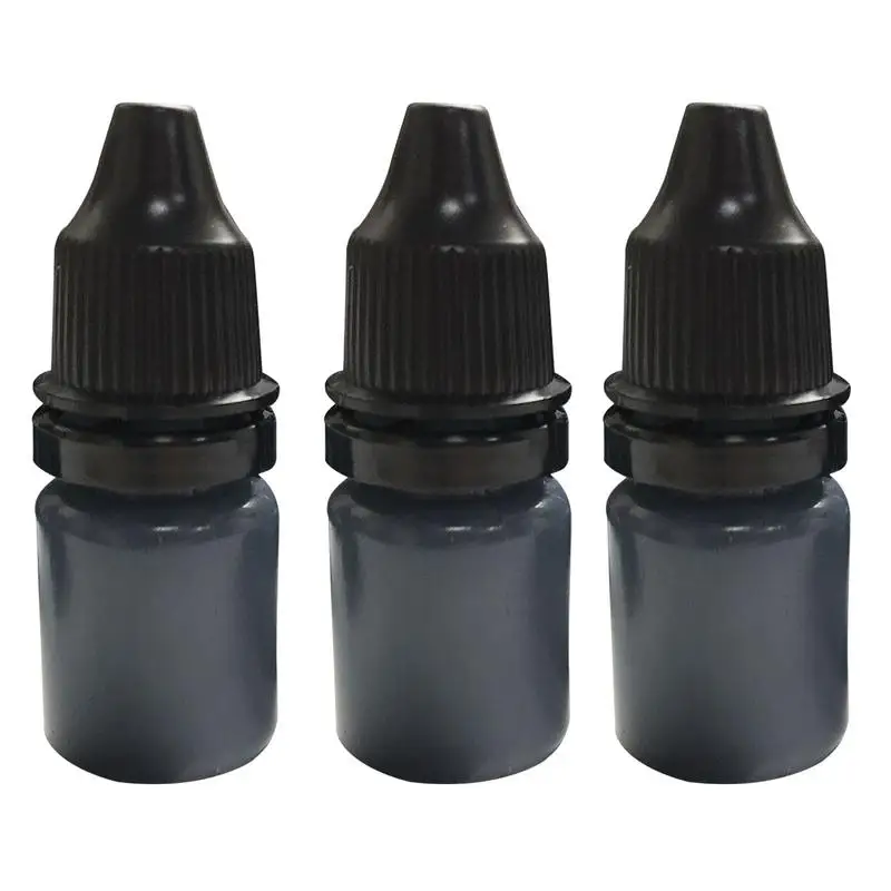 Privacy Stamp Ink, Roller Stamp, Roller Refill Ink, Rolling, Identity Theft Guard, Selos de Proteção, 3pcs, 5ml