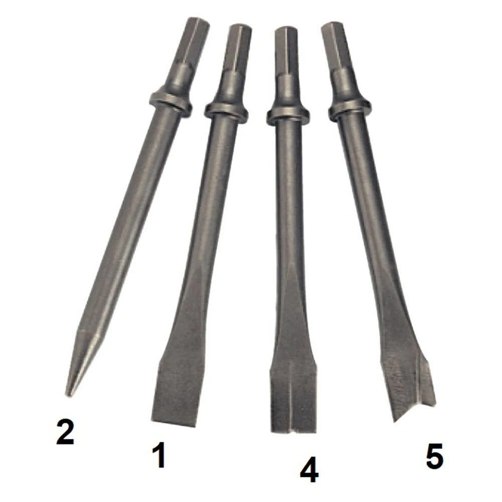 أداة مطرقة الهواء إزميل شديد التحمل تشغيل المعادن 175*20 مللي متر إزميل مثلث مقلوب تشغيل المعادن البناء العام #4