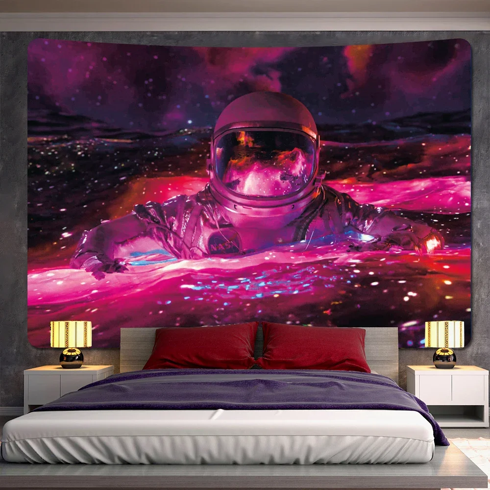 Space Sci-Fi Universe Tarot Psychedelic Scene Home Decor Tapestry Wall Hanging Boho Room Decor Hippie Sheets