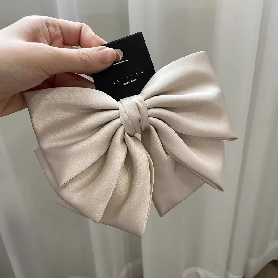 Ladies' Satin Bow Hair Accessory Spring Hair Clip Hair Clip At The Back Of The Head