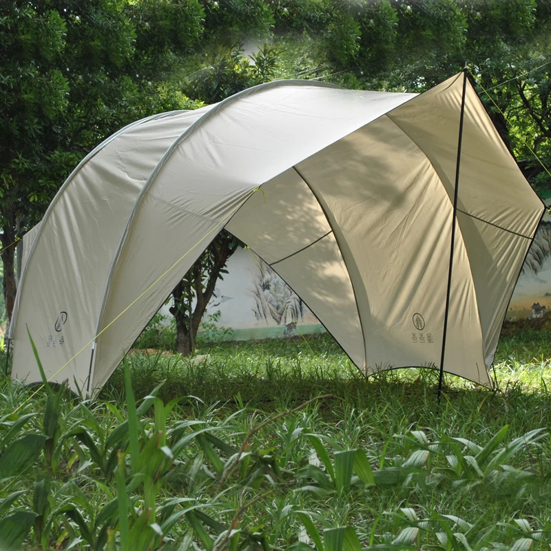 

Outdoor Camping Car Tail Tent Sunshade Waterproof Shed Multifunctional Eggshell Canopy Beach 210D Oxford Silver Coated Tourist