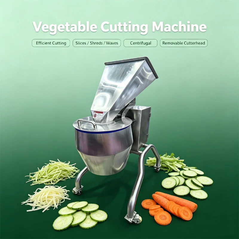 All Stainless Steel Vegetable Cutter Machine Centrifugal Engineering High Yield Machine For Cucumber Winter Melon Scallion
