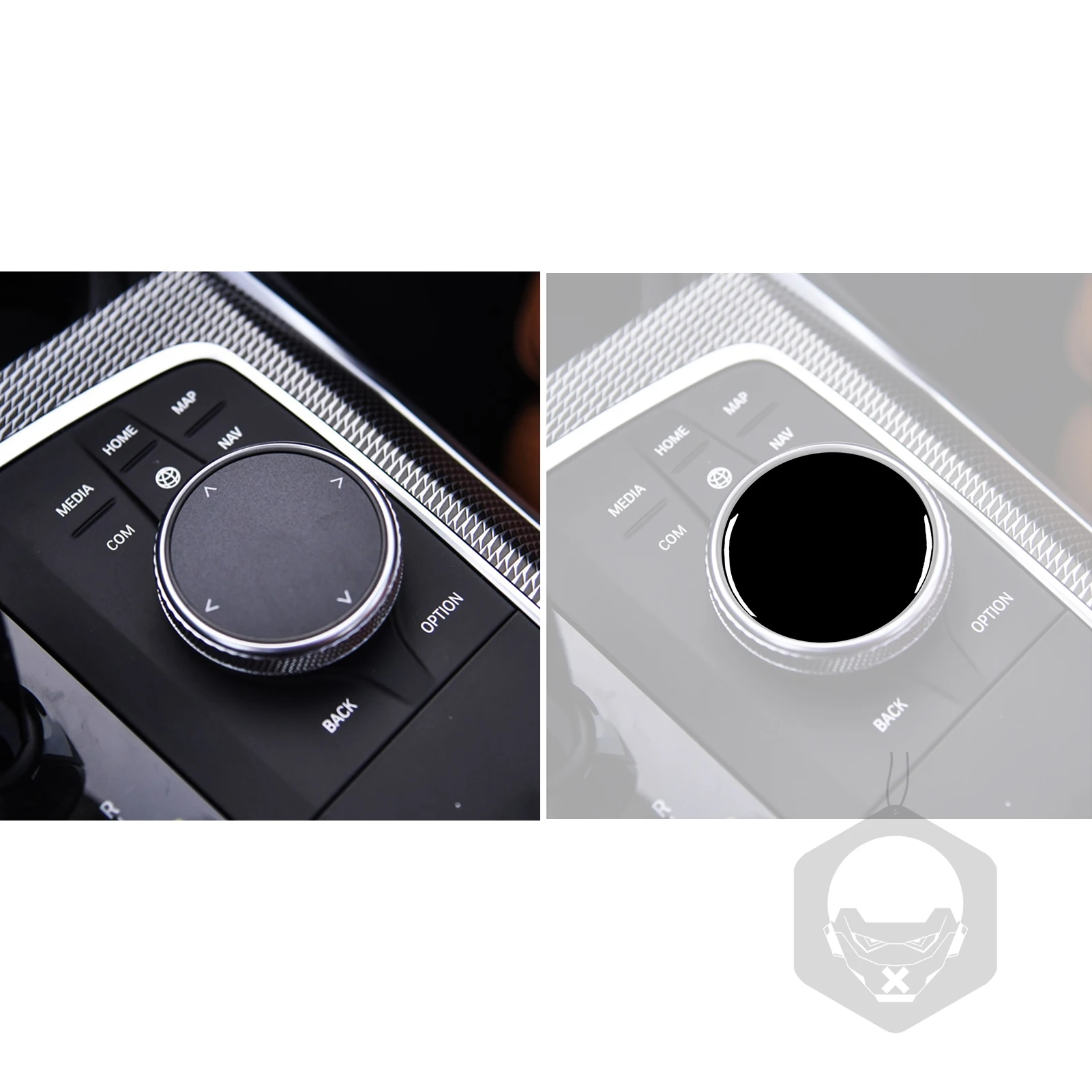 For BMW 3 Series G20 G28 325li 330d 335 2019-2021 Car Accessories Interior Multimedia Knob Cover Trim Sticker Modification