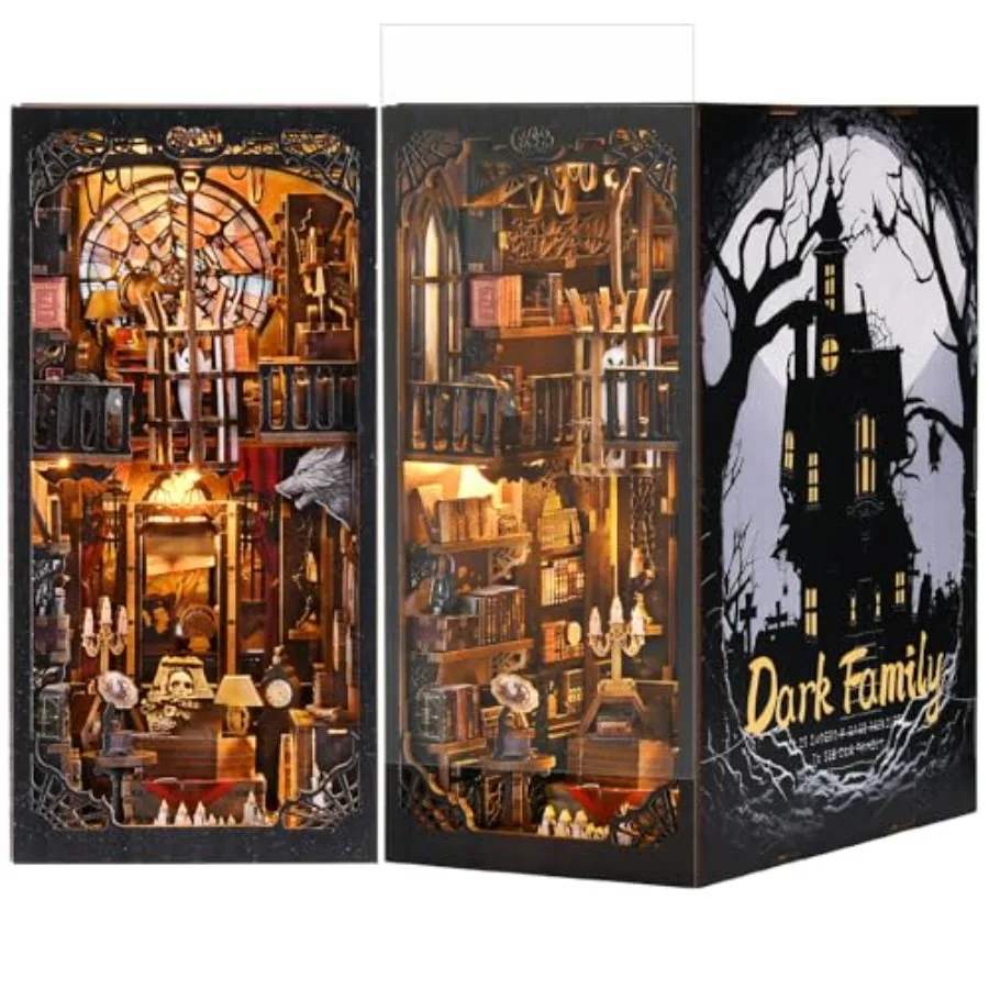 لتقوم بها بنفسك كتاب الزاوية عدة منزل مصغر دمية عدة للكبار والمراهقين كتاب الزوايا أطقم للبالغين Booknook Bookend زقاق نموذج البناء #2