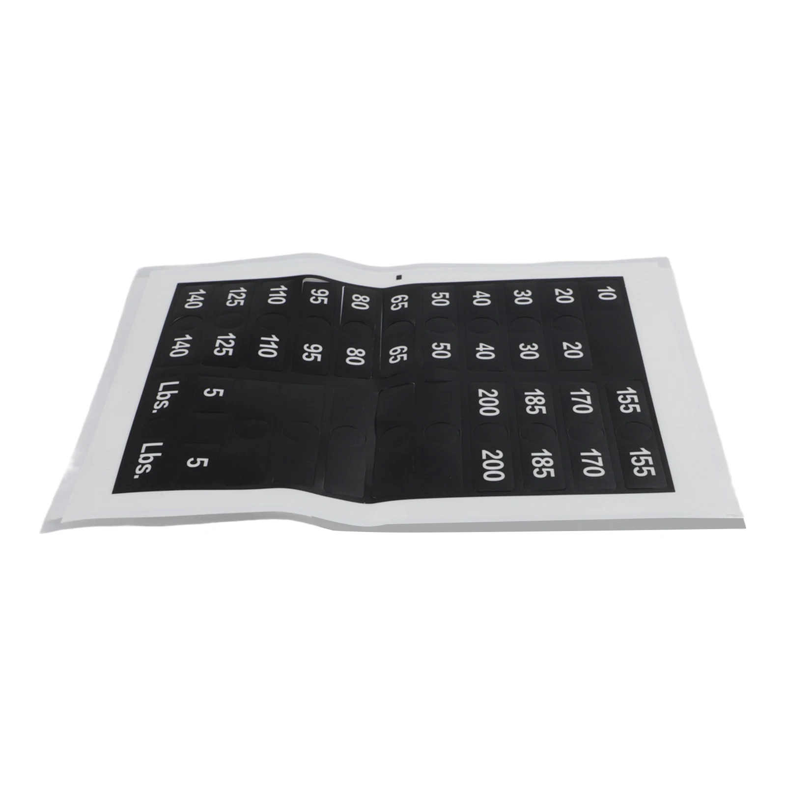 Fitness Equipment Accessories Clear Weight Markers 1.4cm Hole Fitness Equipment Stickers Easy To Identify Resistant To Scratches