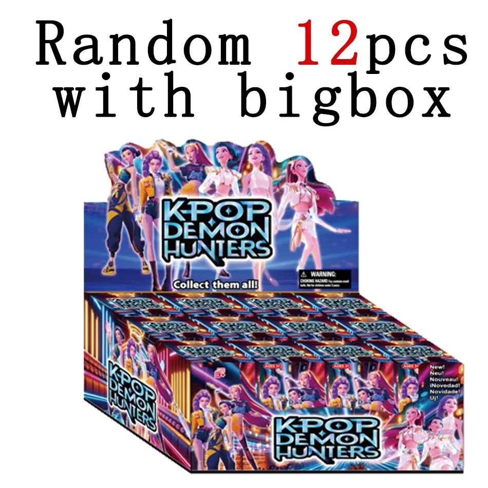 Novo 1-12 pçs kpop demônio caçadores figura brinquedo derpys tigre rumi mira zoey buceta estatueta boneca para fãs presente de aniversário de natal
