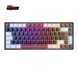 RK84 RK ROYAL KLUDGE Brazilian Spanish Wireless Gamer Keyboard Tri-mode BT5.0/2.4G/USB-C 75% RGB Bluetooth Mechanical Keyboard