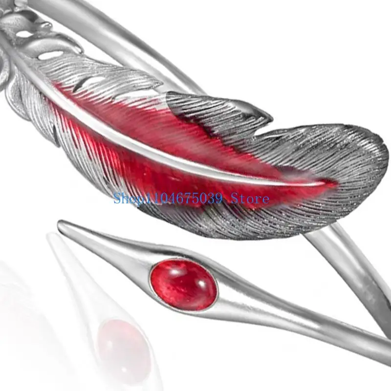 5asd فريدة من نوعها الحرفية ريشة سبيكة الإسورة تناسب المجوهرات المخصصة لها #5