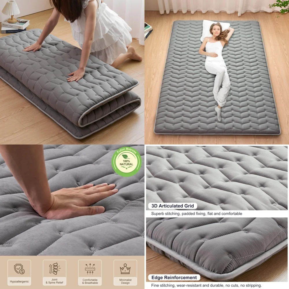 

MattressesFoldable High Density Foam Floor Mattress 39x80 for Japanese Style Sleeping Comfort