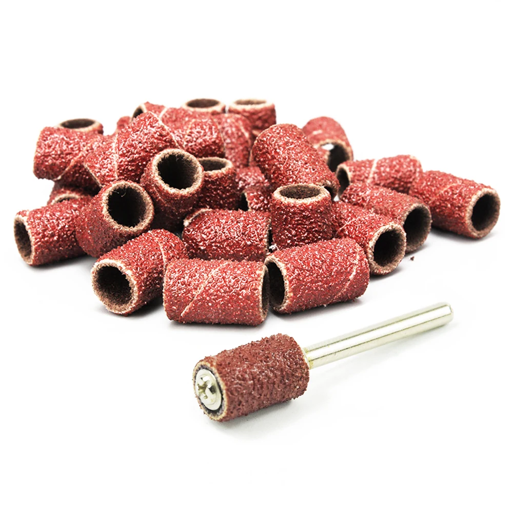 30pcs 6mm Sandpaper Rotary Tool  Accessories Sanding Paper Wheel Abrasive Grinding Machine Polishing Accessories