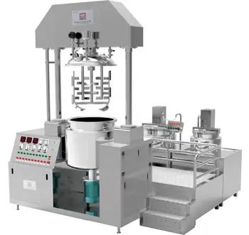 Kosmetické stroje Výroba krémů Míchání Výrobník pleťových mlék Výroba mixérů Vakuový homogenizační emulgátor 8 nejlepší prodej stroj na míchání kosmetických krémů - №3