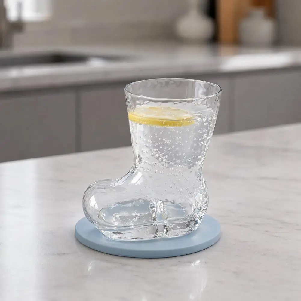 Transparent Drinking Glass Boot-shaped Glass Cup 300ml Novelty Whiskey Tumbler Unique Home Bar Gift Beer Juice Drinking