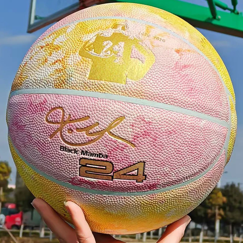 مقاس 7 كرة سلة تذكارية من جلد البولي يوريثان الناعم للبالغين للمراهقين في الأماكن المغلقة والخارجية