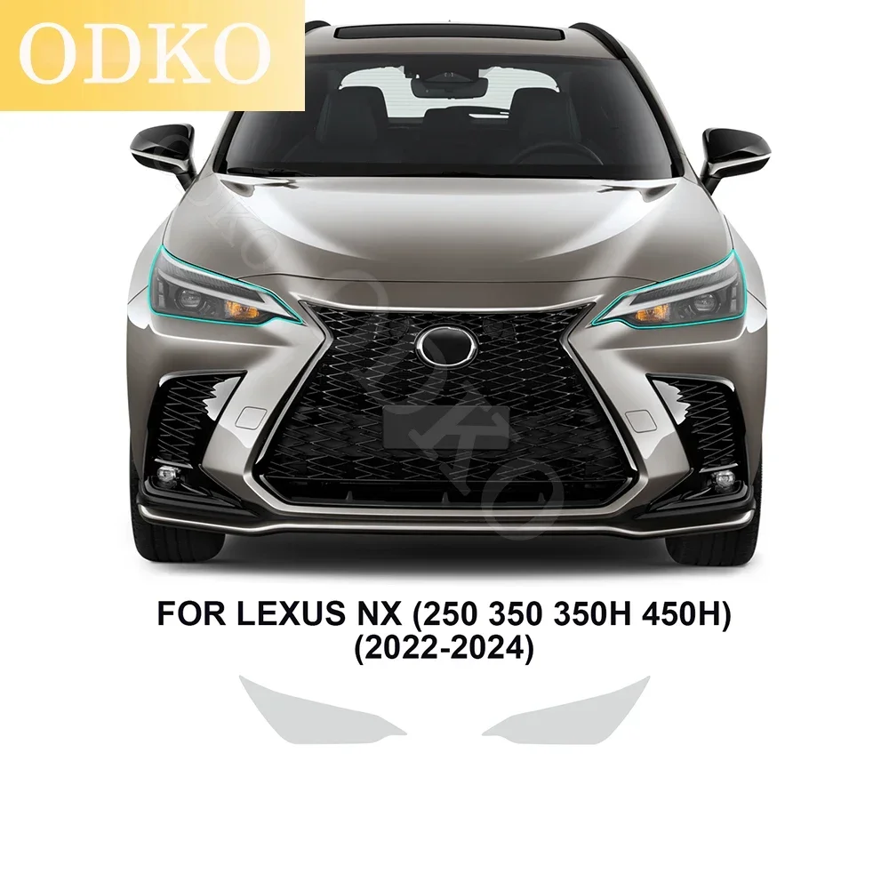 

Для Lexus NX 250 350 350H 450H 2022 2023 2024 2 шт. Автомобильная пленка из ТПУ для передних фар, защитная пленка для автомобильной краски