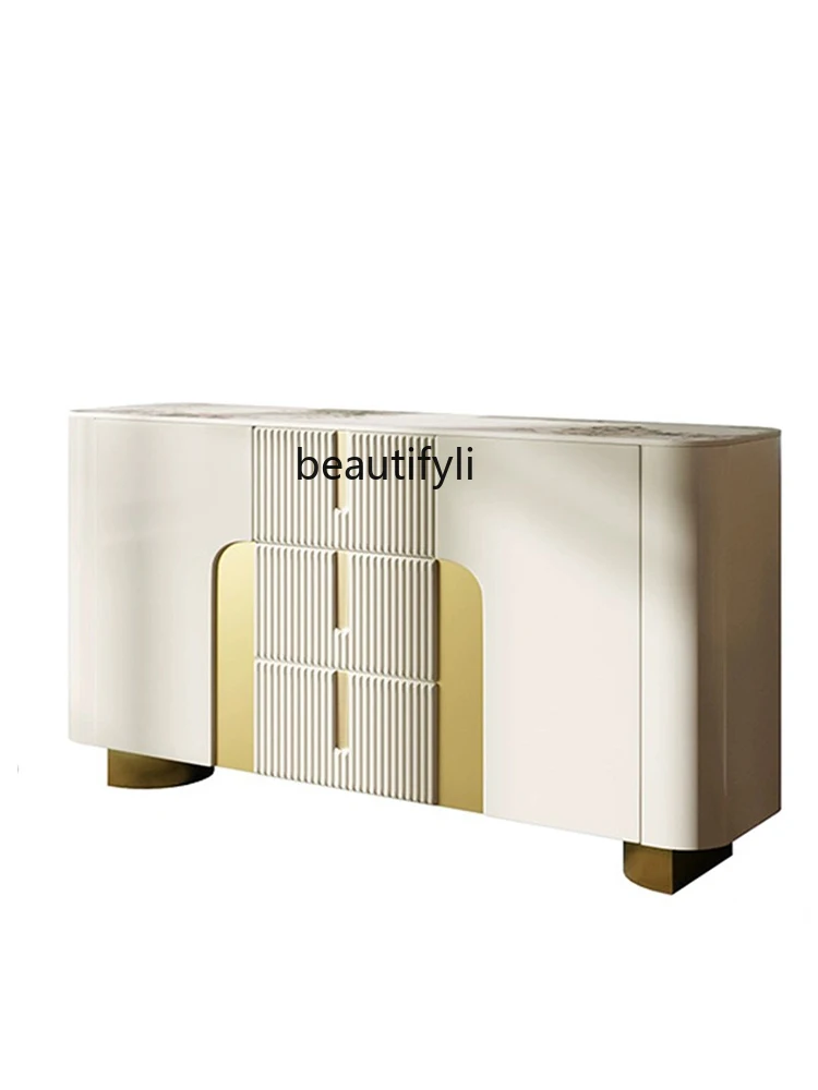 

Light Luxury Entrance Cabinet Simple Modern Household Sideboard Cabinet Tea Italian Curio Cabinet Living Room Storage