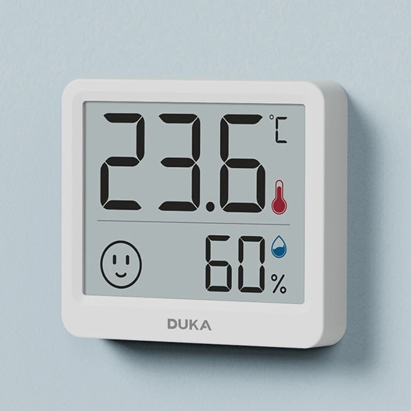 New DUKA Atuman 2.5 Inch LCD Electronic Digital Temperature Humidity Indoor Outdoor Weather Station Mini Thermometer LCD Tools