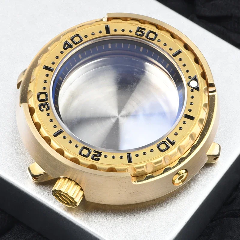 Детали для часов, твердый 47 мм, алюминиевый бронзовый корпус SBBN031/Tuna Diver, сапфировый, подходит для механизма NH35/36, 20 бар, супер люм