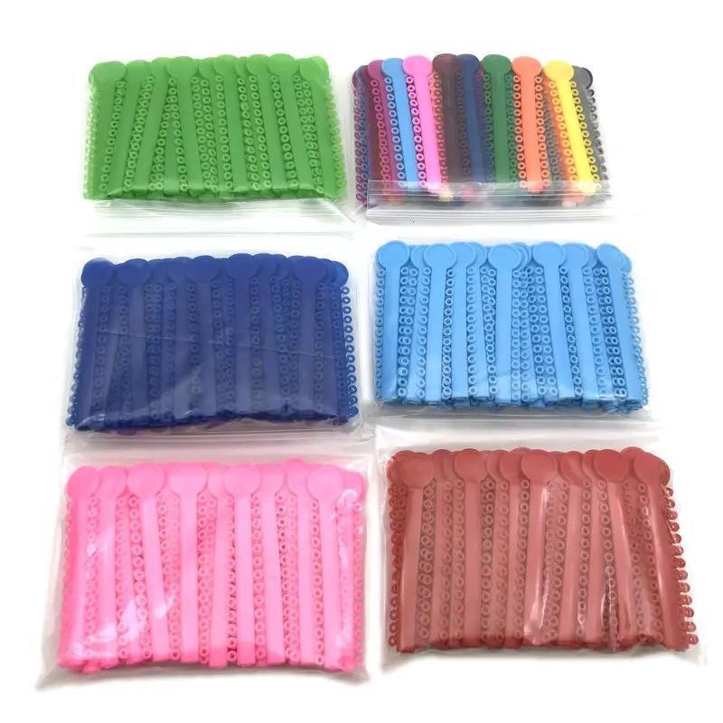 

40pcs Dental Orthodontic Ligature Ties Elastic Rubber Bands Tools Elasticity For Teeth Adult Orthodontic Braces Set