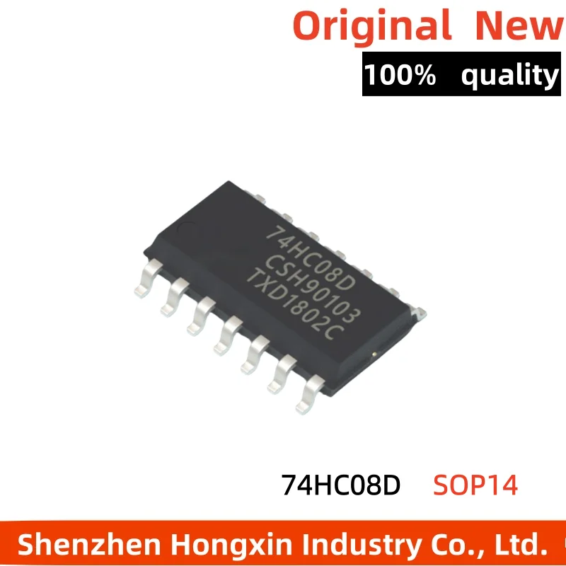 10 pieces of SMT 74HC08 74HC08D SOP14 quad input AND gate logic chip