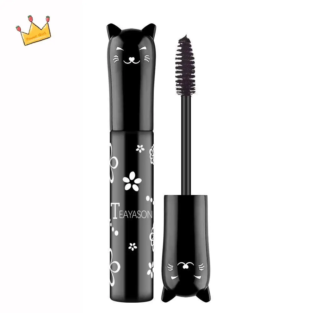 6 Colors Kitten Mascara Quick Drying Waterproof Curling Thick Eyelashes Silk Fiber Brush Lash Lift Eyelash Extension