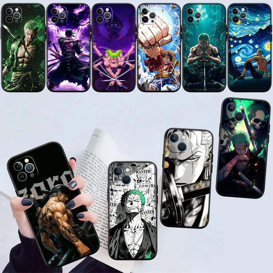 Capa de Celular TR72 One Piece Zoro Nova de Alta Qualidade para Xiaomi Poco C40 C50 C51 C55 C65 C71 C75 F3 F5 F6 F7 M2 M3 Pro Ultra