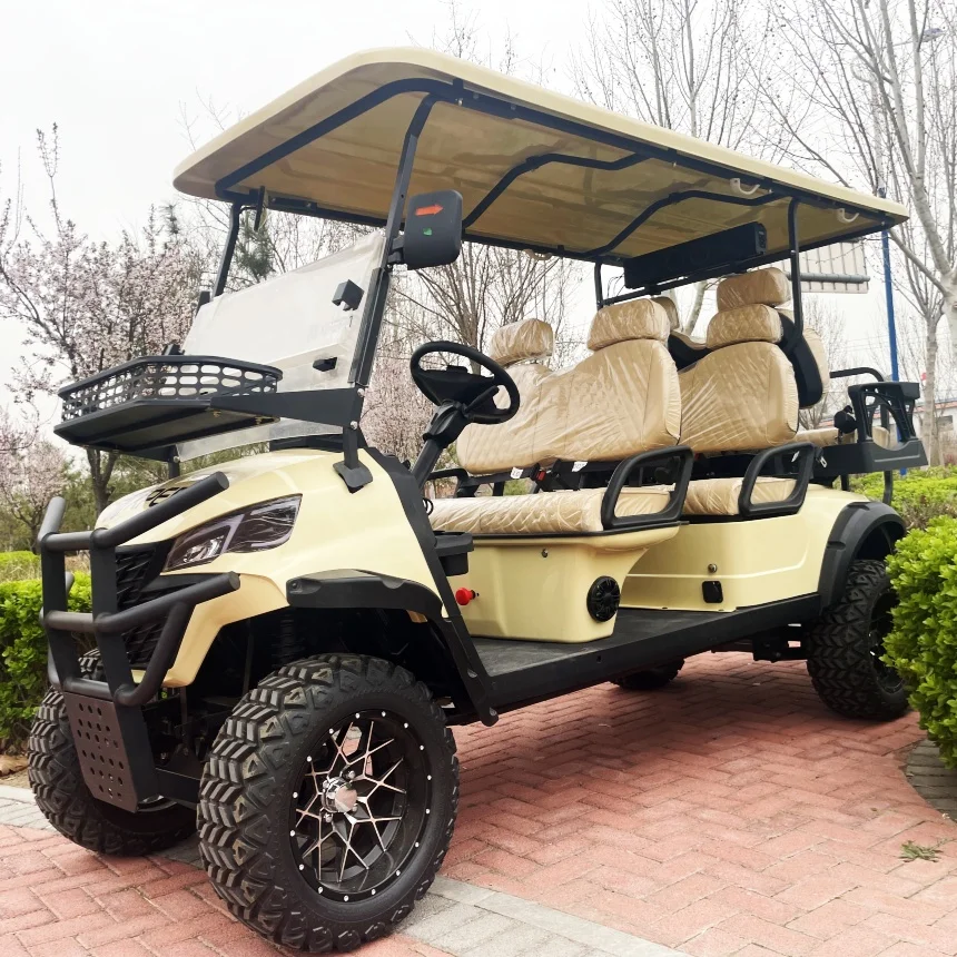 

Manufacturer Customizable New Style Lithium Battery Powered Double Wishbone Independent Suspension Off Road Electric Golf Cart