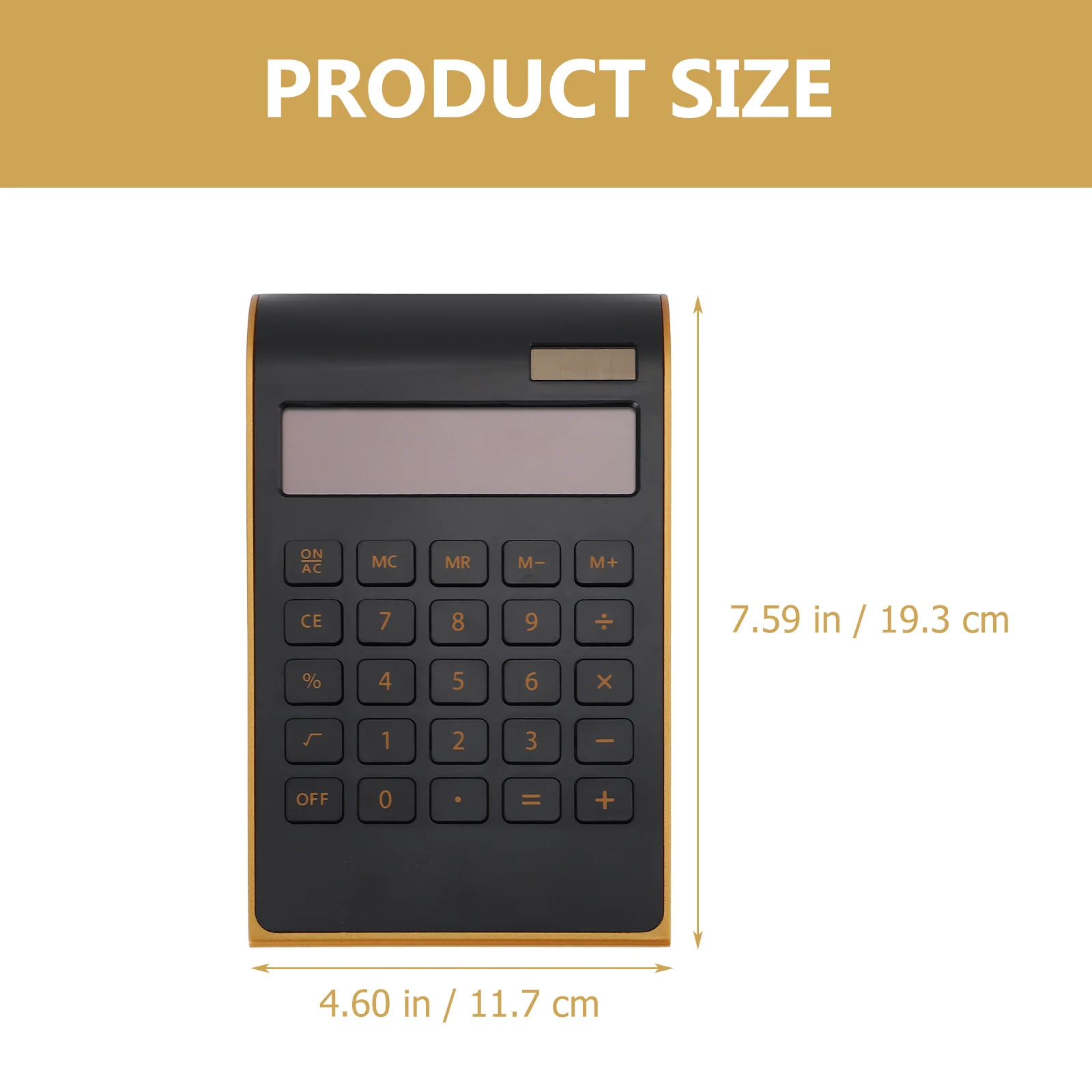 Calculadora solar Calculadores de escritorio portátiles compactos y livianos con 10 pantallas Pantalla transparente de plástico para oficina