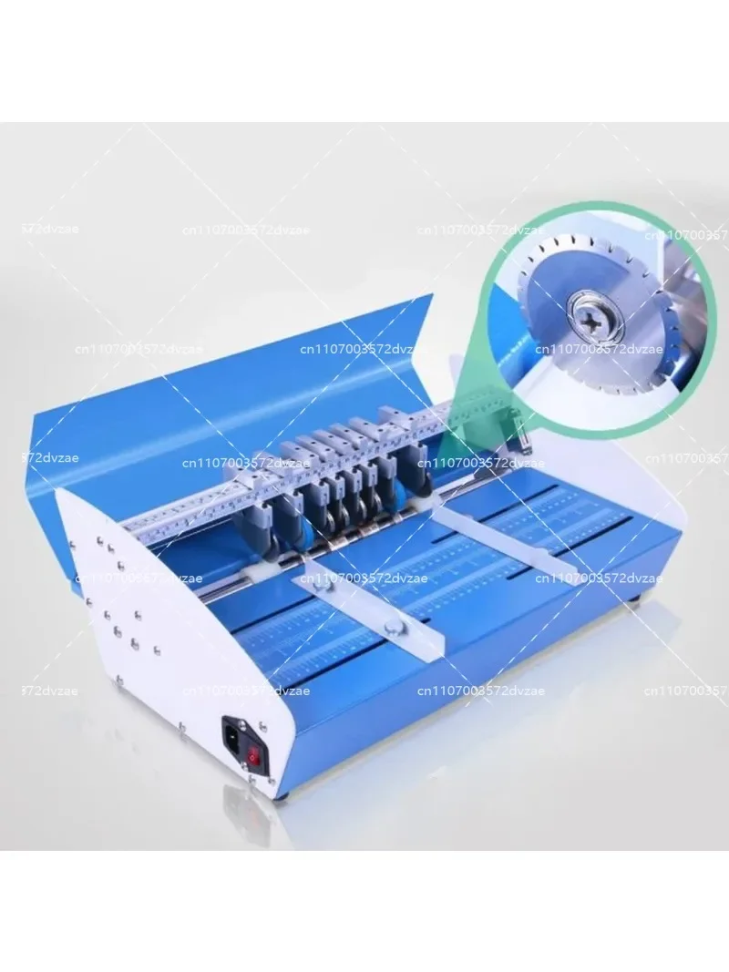 Electric Paper Creasing Machine 220V - Folding Creaser Scorer Cutter Perforating Tool for Office And Business Supplies