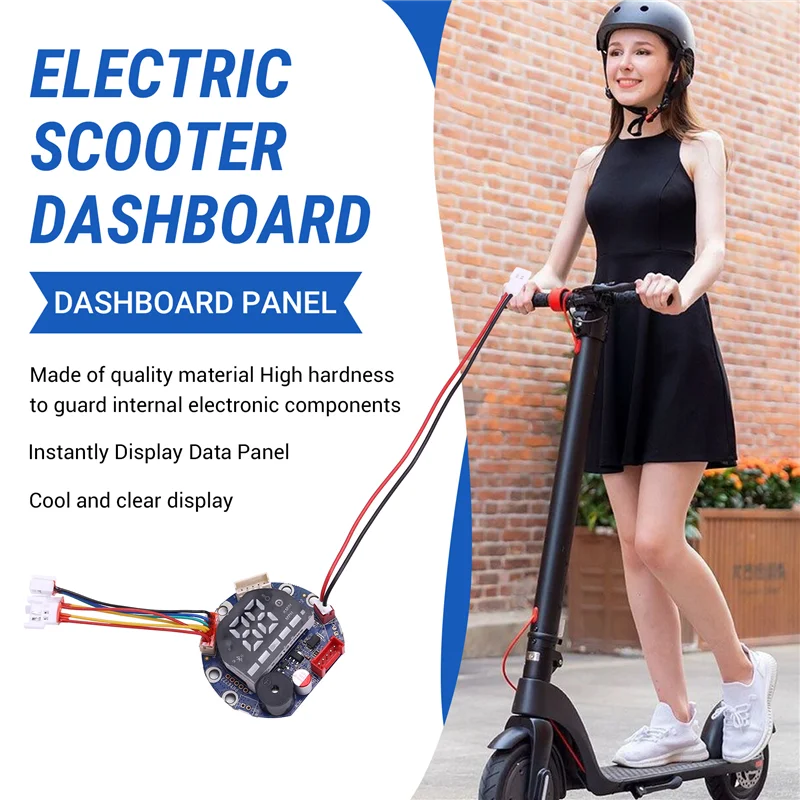 

A89E-Dashboard For HX X9 Electric Scooter Display Instrument LED Display Panel Circuit Board Electric Scooter Parts