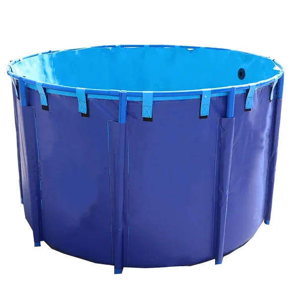 

Customizable Outdoor Canvas Fish Tank Foldable Tarpaulin Fish Tank Pvc Culture Round Fish Pond