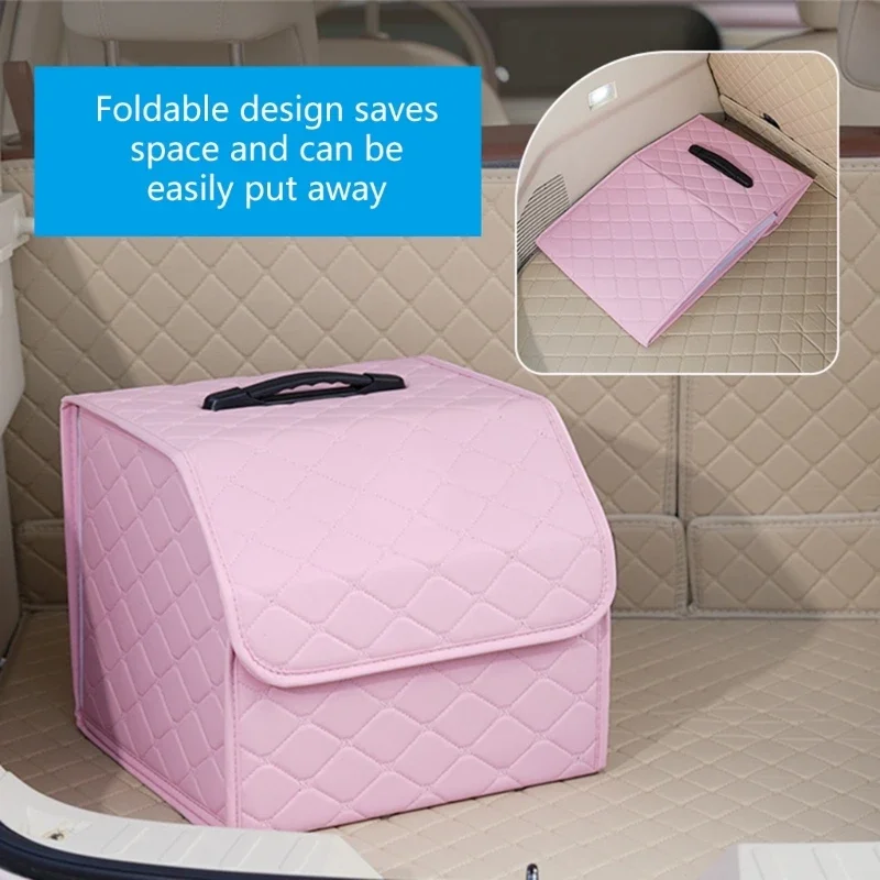 

Стильный автомобильный ящик для хранения в багажнике, многофункциональный ящик для хранения, складной багажник, легко носить с в