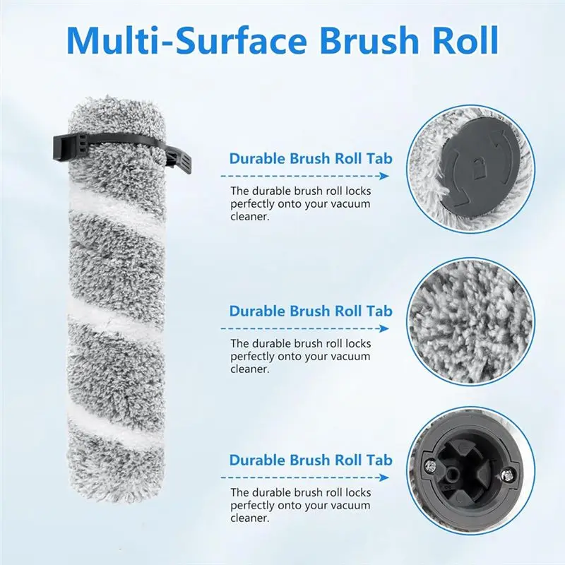B03C-Brush Roll And Filter Parts For BISSELL Crosswave Omniforce EDGE, 3930F/3933/V2/3999Z Wet & Dry Vacuum Cleaner