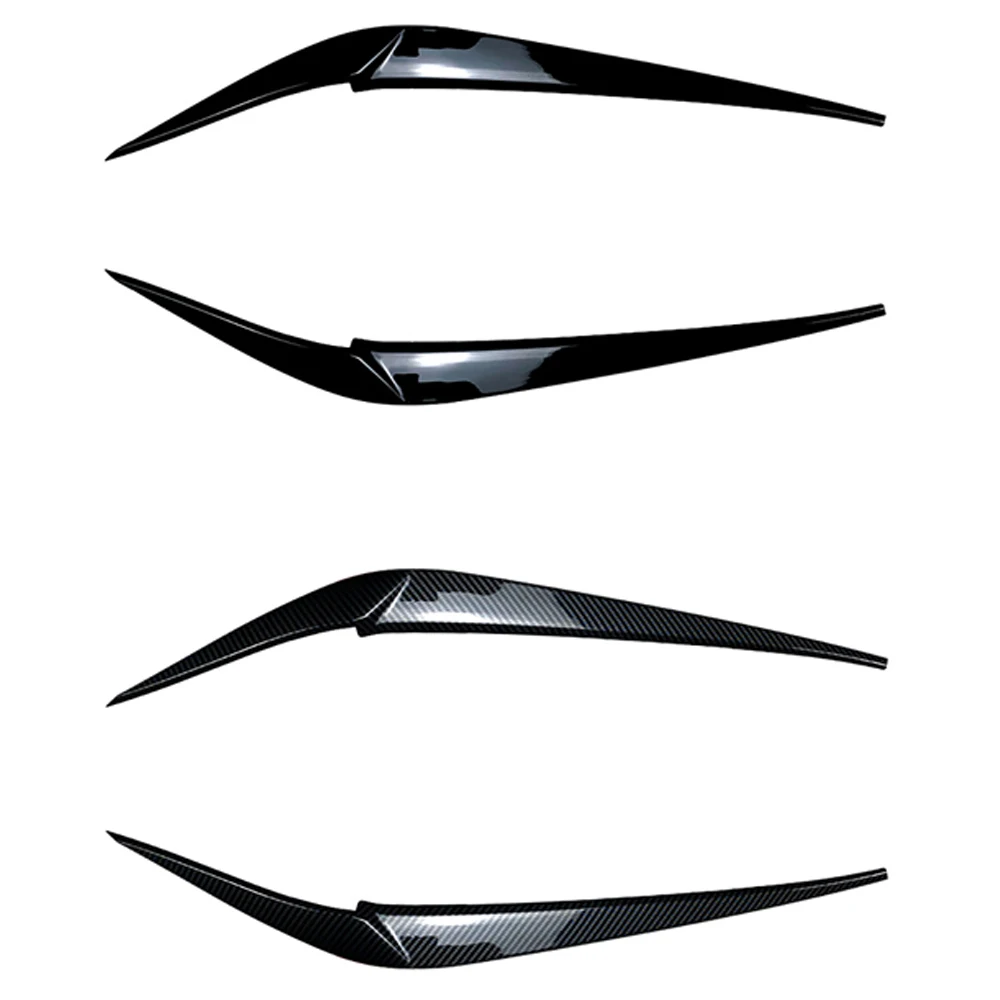 

Крышка для бровей передней фары для BMW X3 X4 G01 G02 2018+ глянцевый черный, цвет углеродного волокна