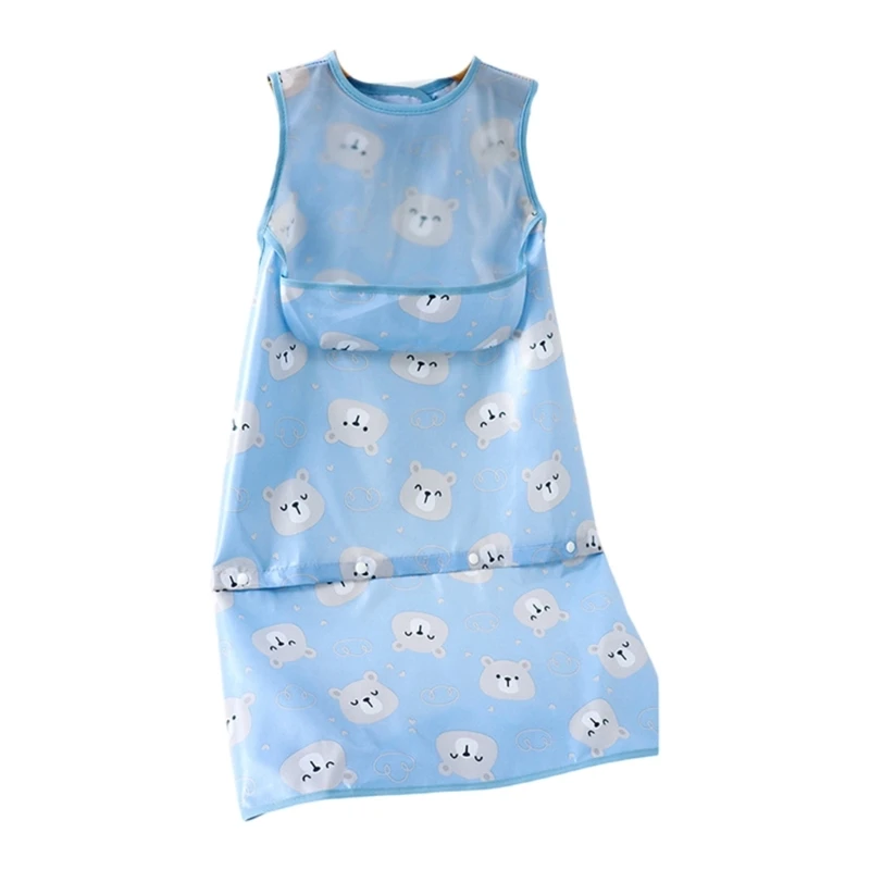 Long Sleeved/Sleeveless Baby Feeding Apron Water Proofing Smock Highchair Dinning Chair Weaning Bib Nursing Apron