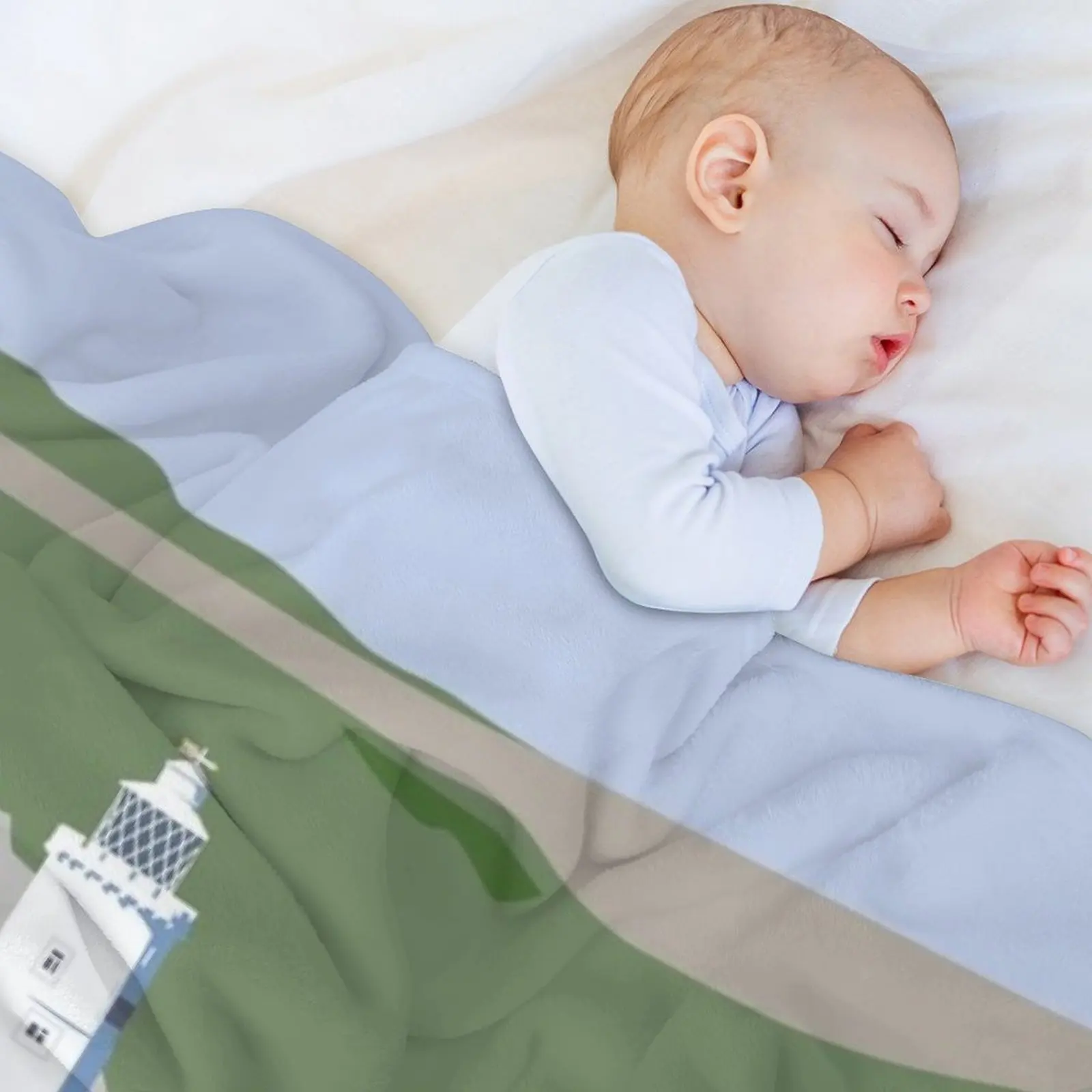 ابدأ نقطة المنارة من البحر رمي بطانية البطانيات للطفل السياحية أنيمي لحاف البطانيات