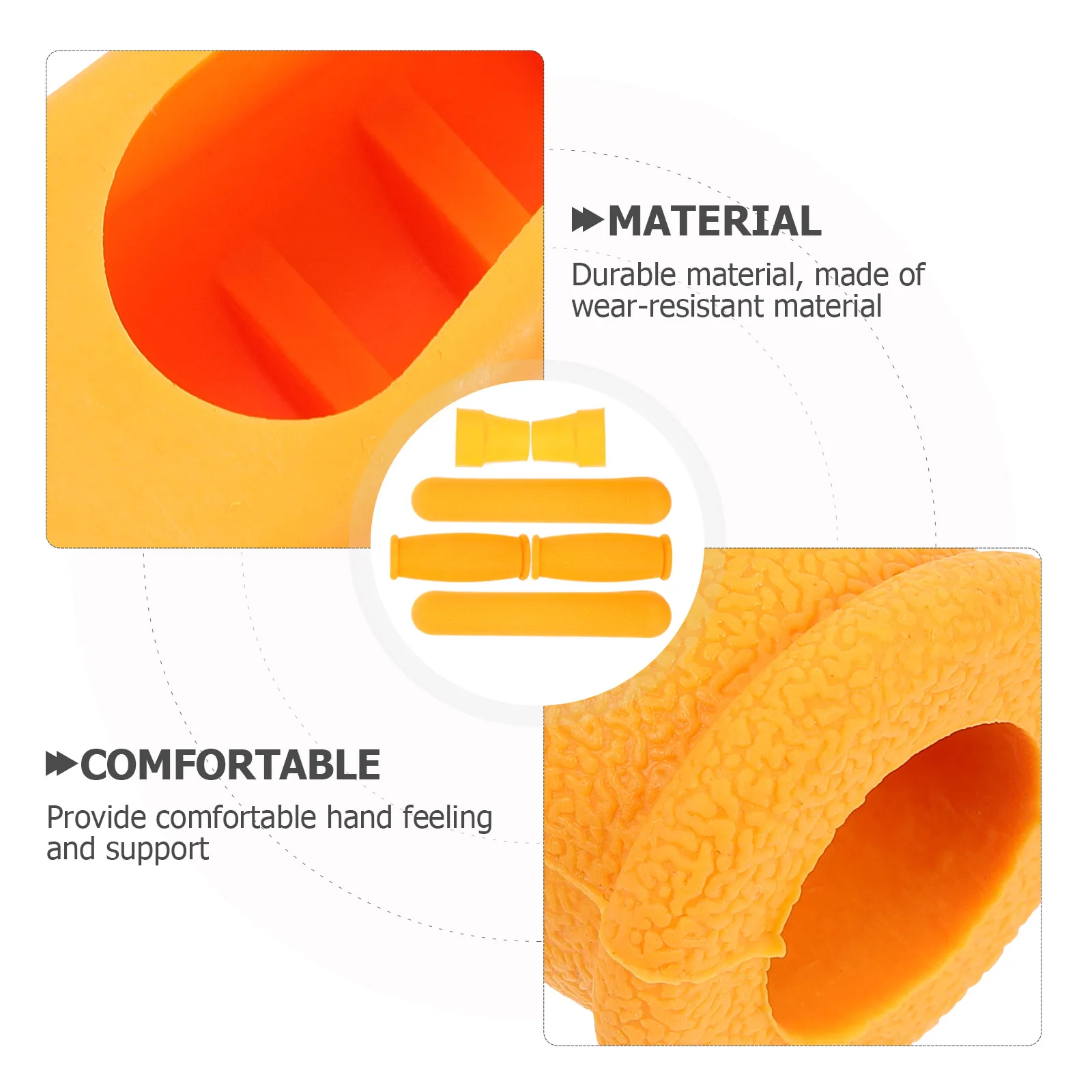 

1Set Crutch Underarm Shoulder Grip Soft Comfortable Non-Slip Handle Pad Replacement Kit Walking Crutch Equipment Protective Feet