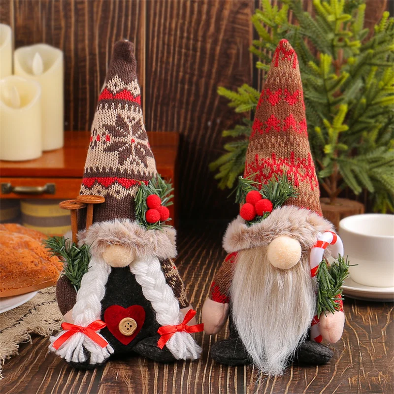 Christmas Navidad Gifts Santa Faceless Gnomes Dolls Christmas Decorations Home Party Xmas Tree Decor Ornaments New Year