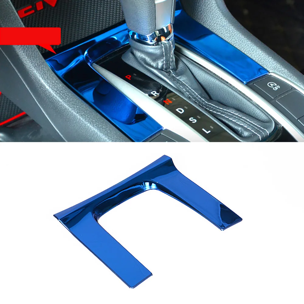 Car Accessories Gear Shift Panel Cover Sticker for Honda CIVIC 2016 2017 2018 2019 2020 2021 2022 interior CarStyling