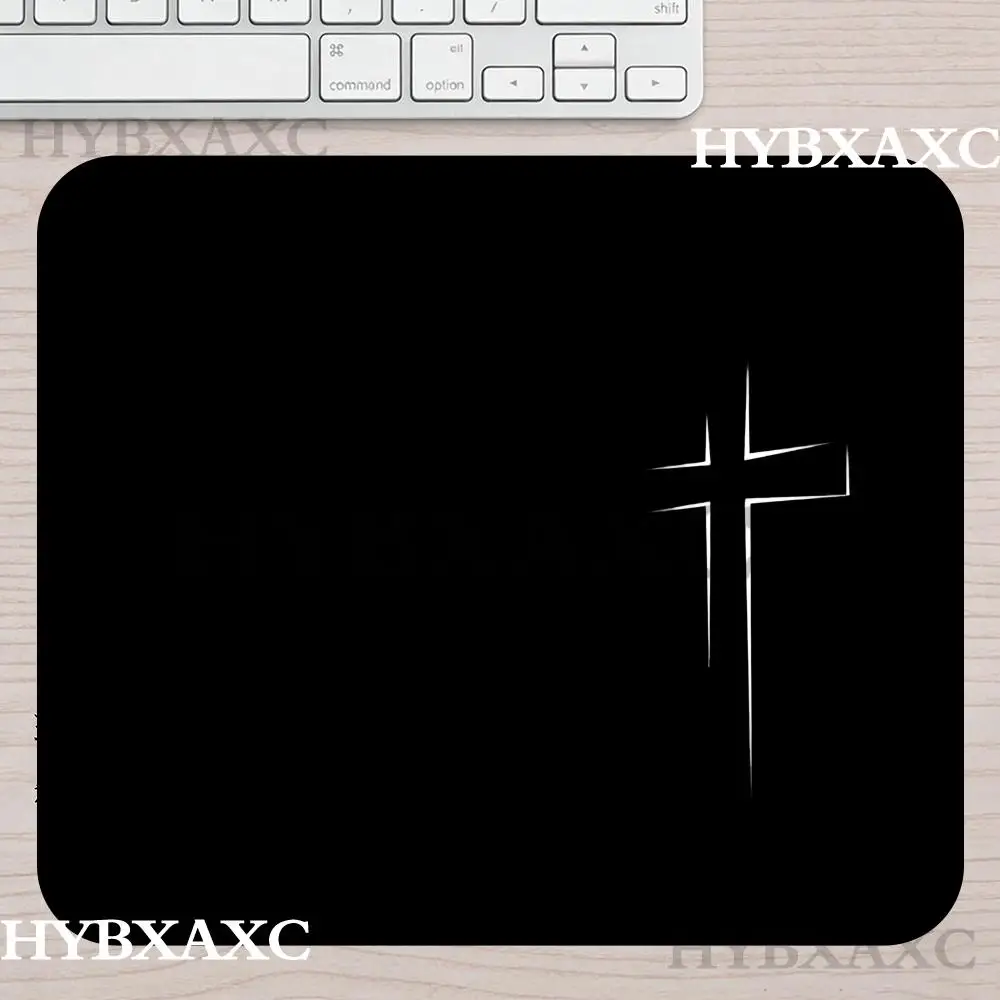 Cross Style Mouse Pad Multiple sizes Square Computer Office Game Table Mats Rubber Anti-slip Mousepads Small Decor Desk Pads