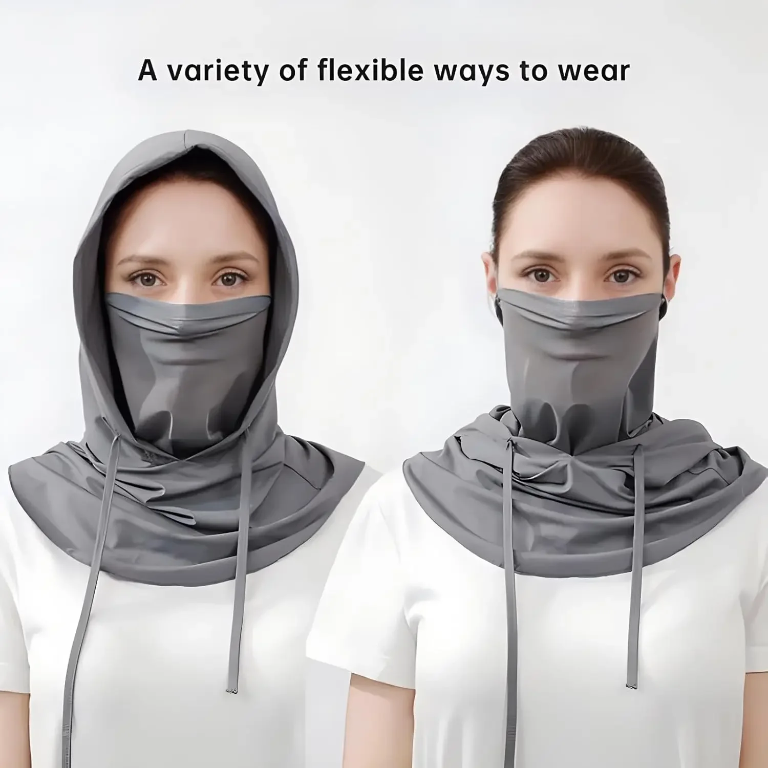 

Summer Unisex Ice Silk Sun Protection Breathable Sun Hat, Neck And Face Protection Hood, Suitable For Driving And Riding Bicycle