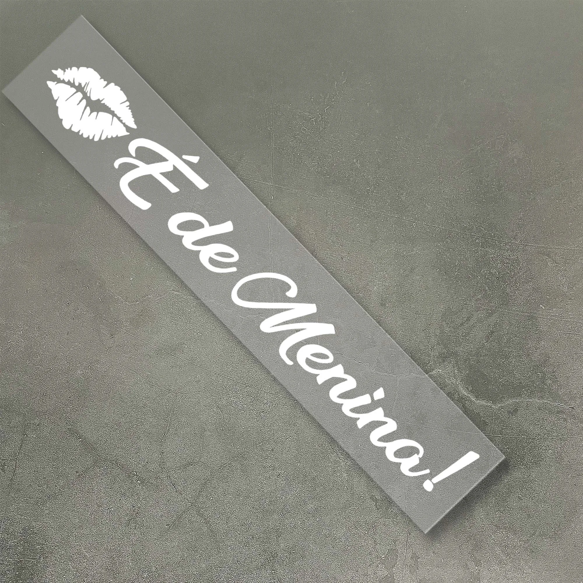 Girls' Exclusive Fun Car Decoration Sticker Waterproof Decorate Car Motorcycle Tank Helmet Side Cover Hot Kiss Style Decoration