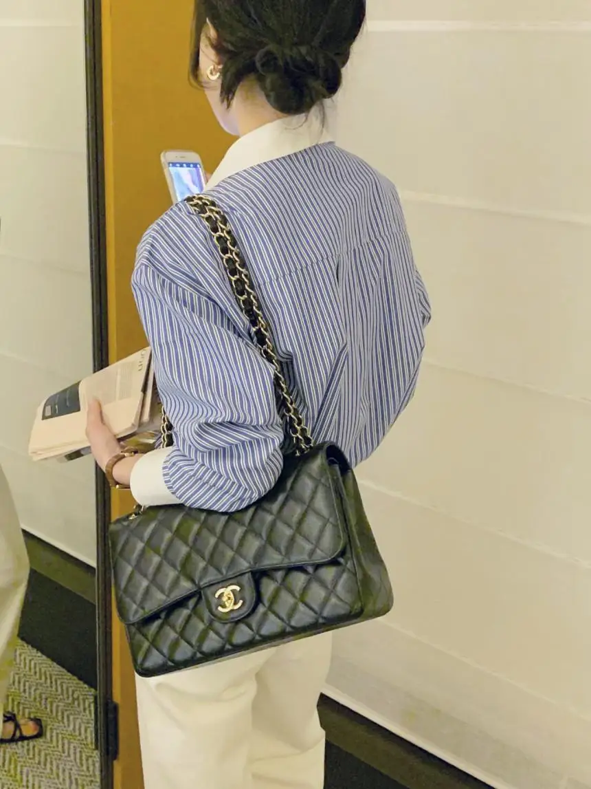 Casual Stripe Long Sve irt Women's Early Autumn ดีไซน์ใหม่ Small ence Faionable Ladies Premium irt