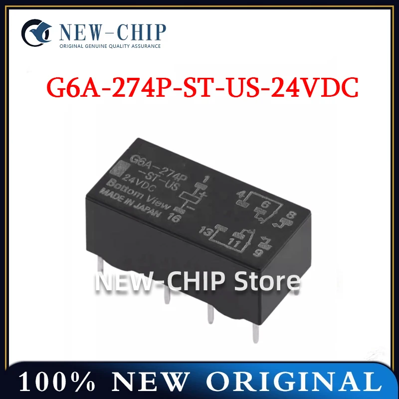 

2PCS-100PCS/LOT G6A-274P-ST-US-24VDC DIP-8 8 Foot 2A two open and two closed New original G6A-274P-ST-US