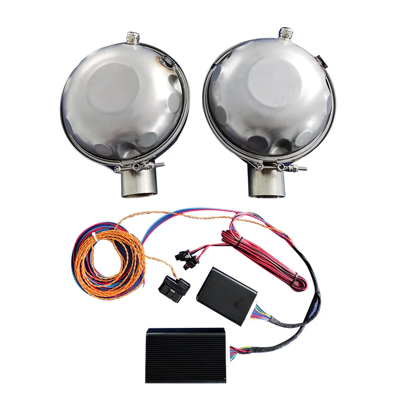 Vehicle Electric Exhaust Sound Speaker Booster, One and Two Loud Speakers OBD Adaptor APP Control System Sports Car Effect