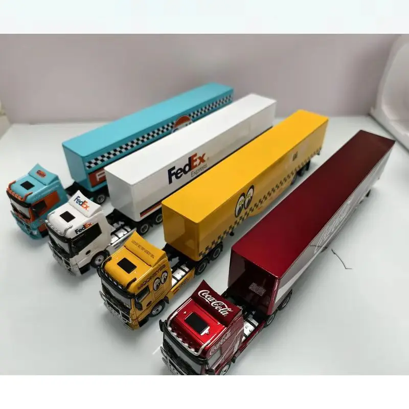 

New Mj 1: 64 Miniature Sany Engineering Truck Semi Trailer Container Trailer Diecast Alloy Simulation Truck Custom Toy Gift