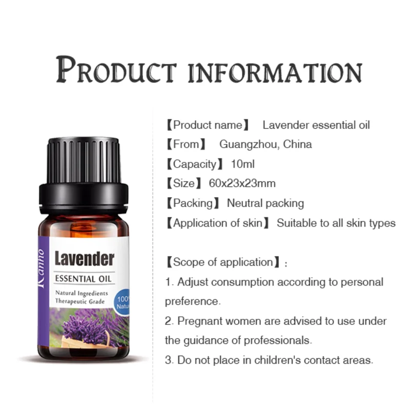 ERBOLO-Óleo Essencial de Plantas Puras para Umidificador, Difusores, Menta, Lavanda, Árvore do Chá, Baunilha, Sândalo, Jasmim, Natureza Pura, 10ml