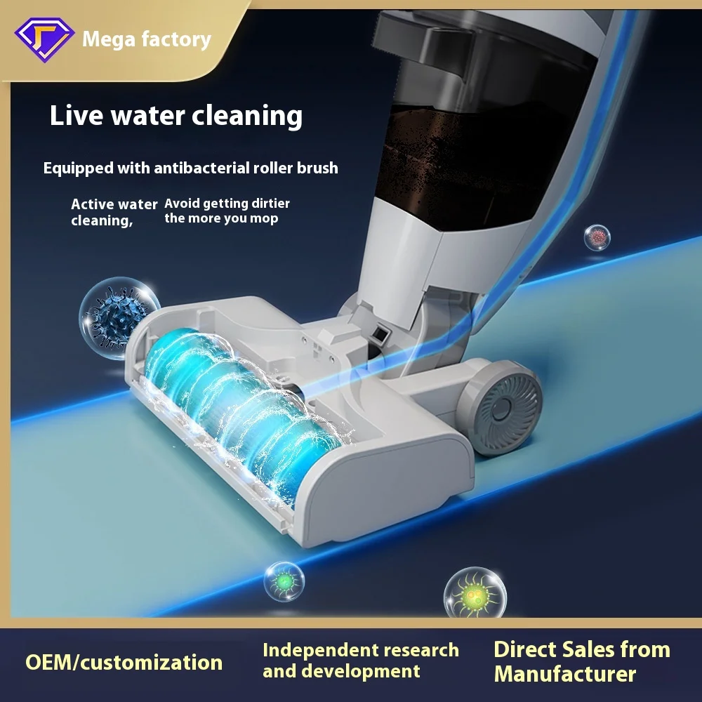 Factory Direct Sale Household All-in-One Handheld Electric Mop Wireless Smart Vacuum & Mop with Self-Cleaning Feature Bagless